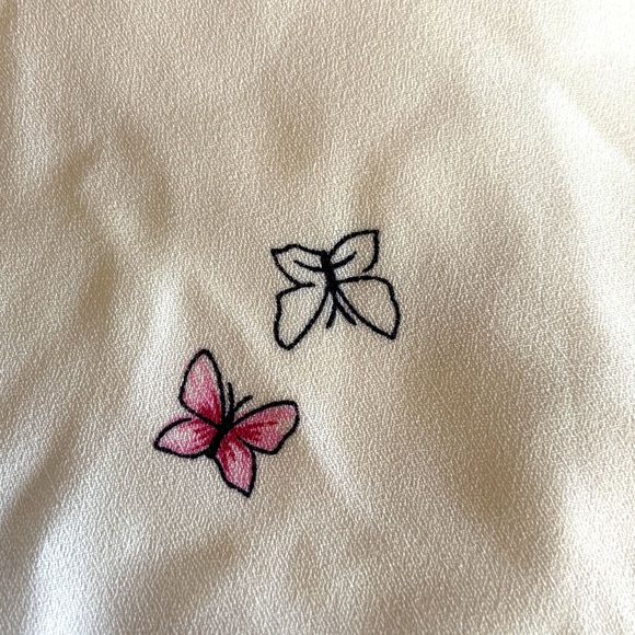 White loose fitting dressy tank top - Picture 2 of 2